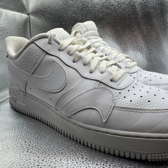 Size 12‎ Nike Air Force 1 \'07 LV8 White Blanc Mens Athletic Sneakers CK7214-100 main image 7